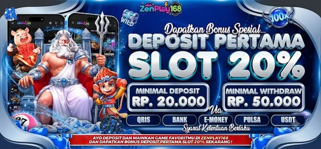 20% FIRST SLOT DEPOSIT BONUS